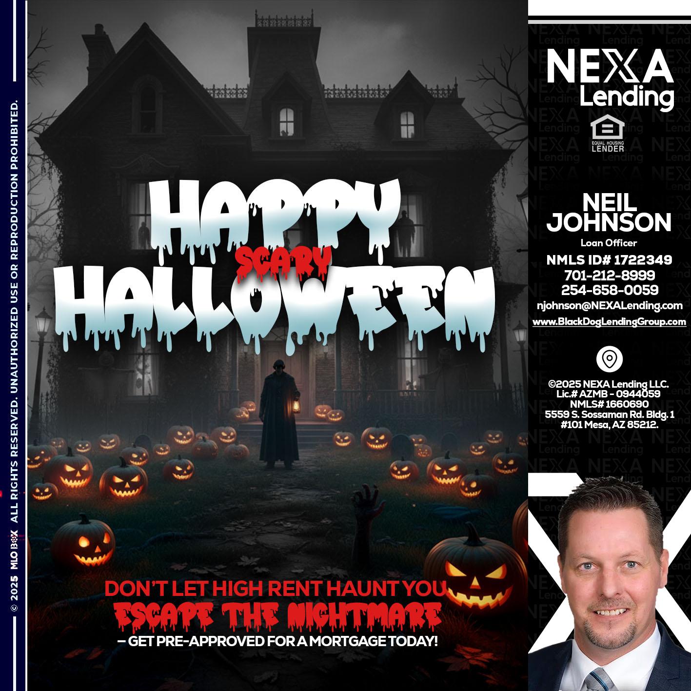 HAPPY HALLOWEEN - Neil Johnson -Branch Manager