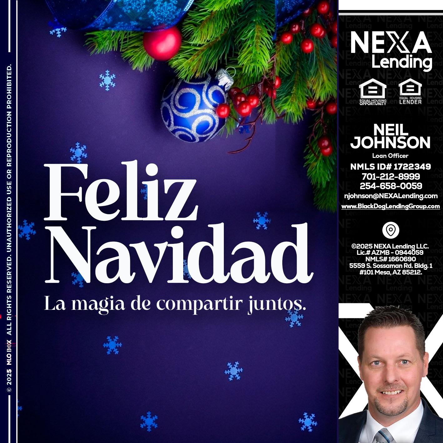 FELIZ NAVIDAD - Neil Johnson -Branch Manager