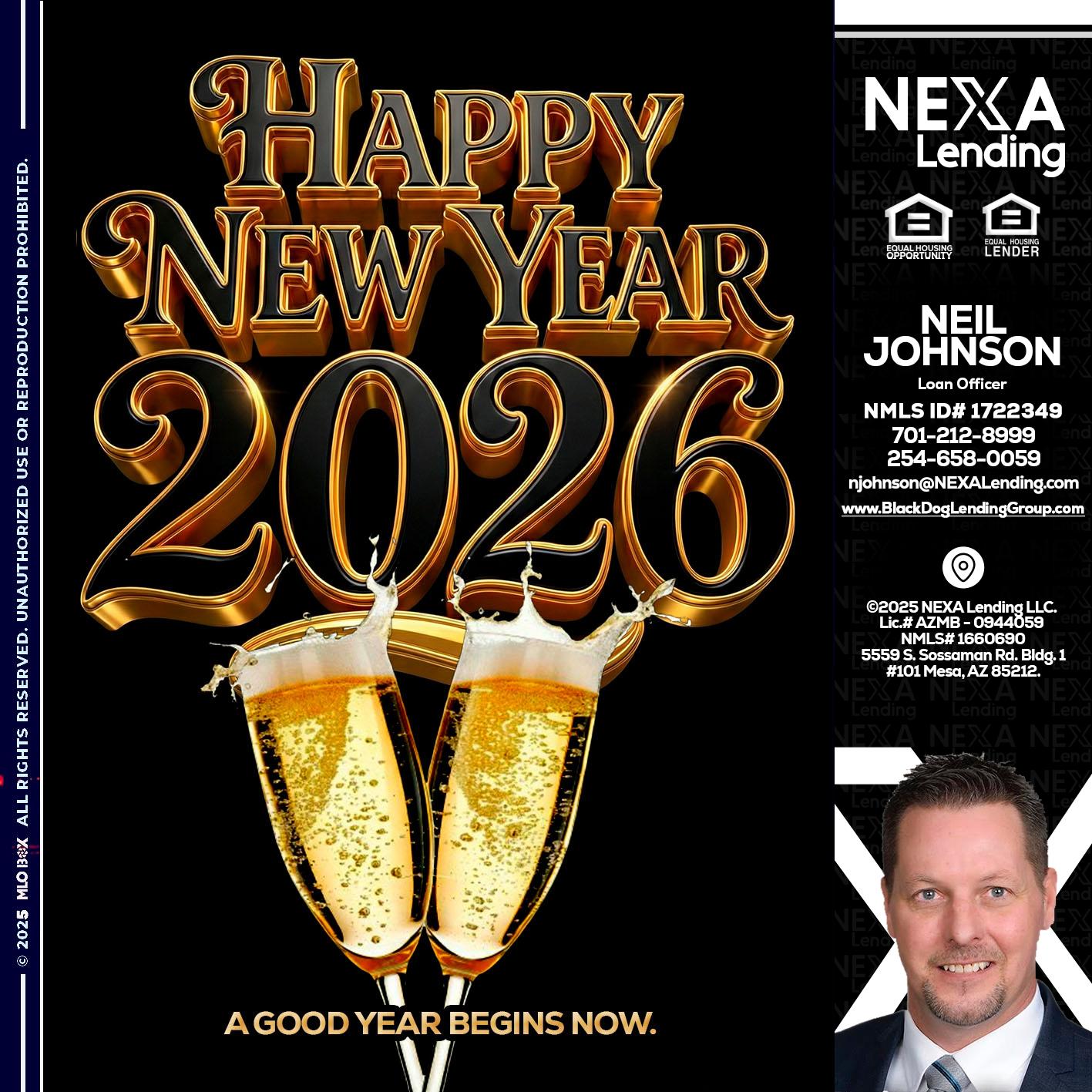 happy new year 2026 - Neil Johnson -Branch Manager