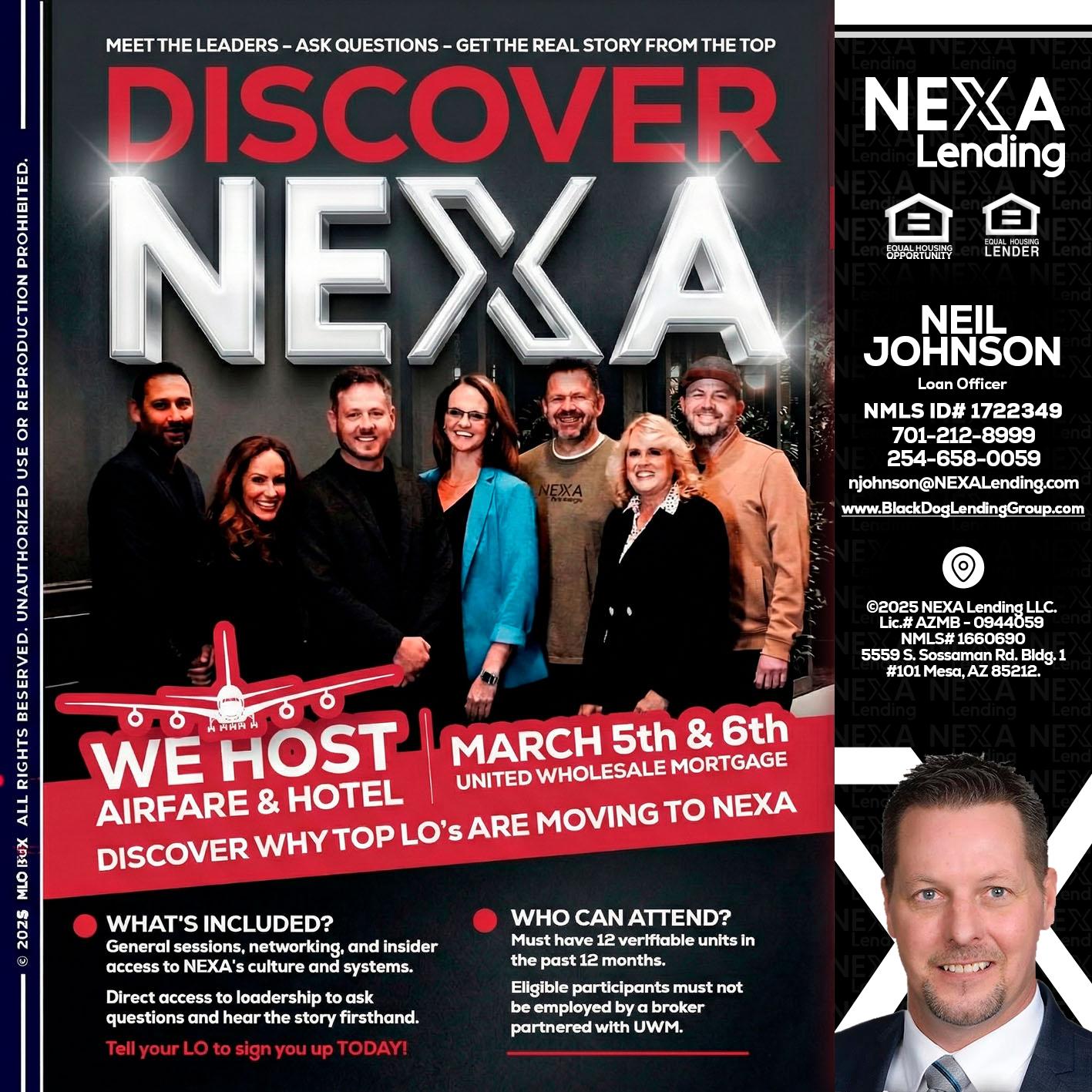 DISCOVER NEXA - Neil Johnson -Branch Manager