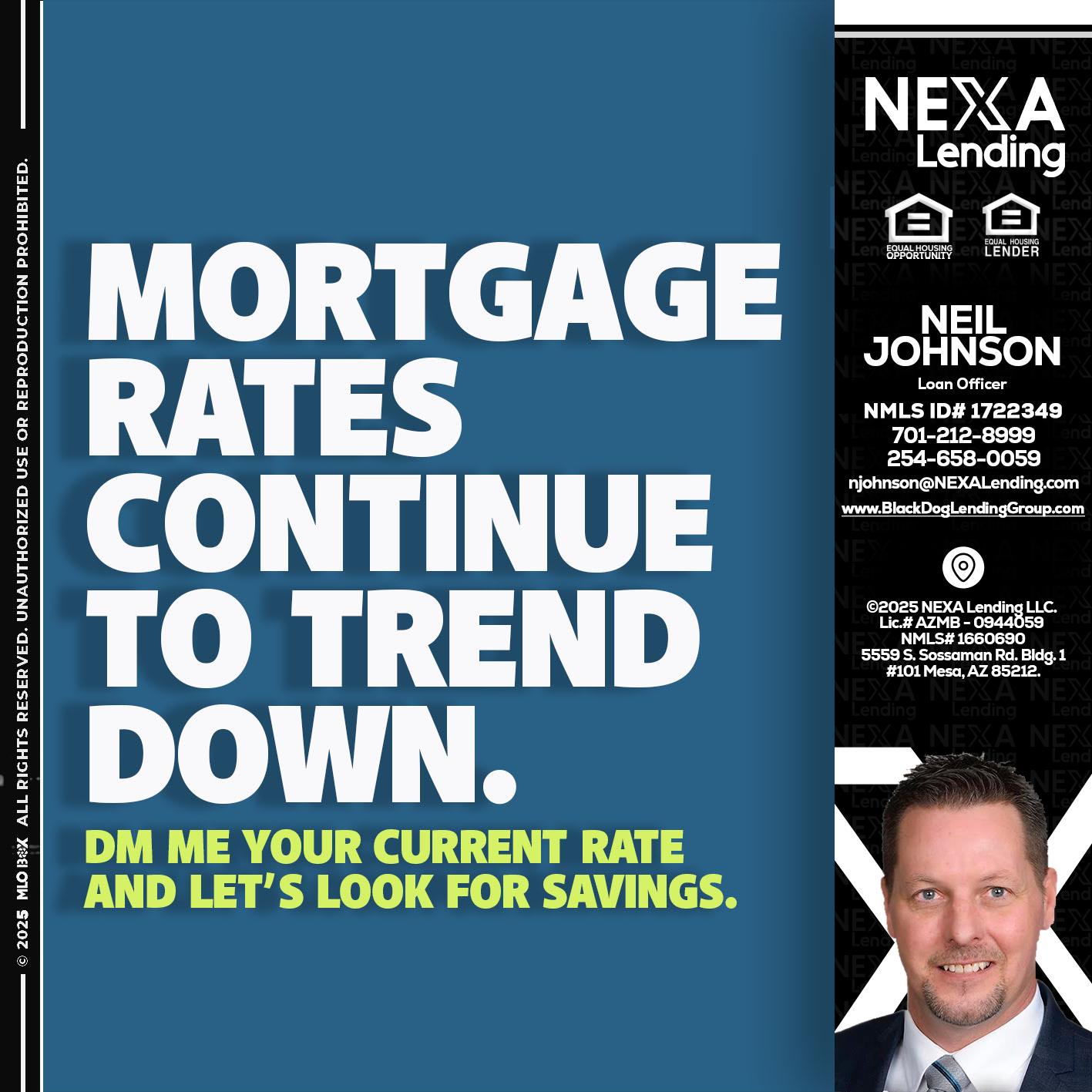 MORTGAGE RATES - Neil Johnson -Branch Manager