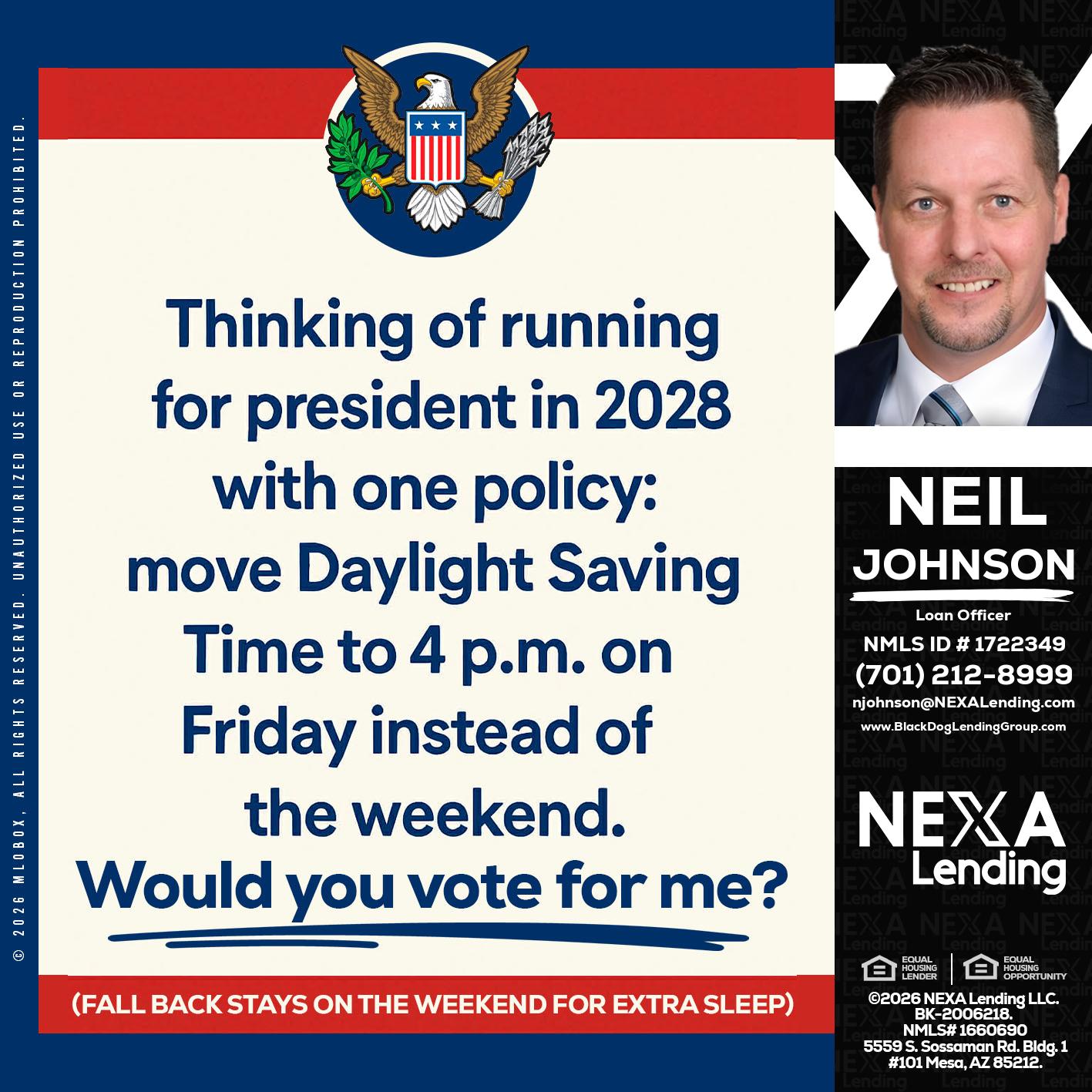 THINKING OF RUNING - Neil Johnson -Branch Manager