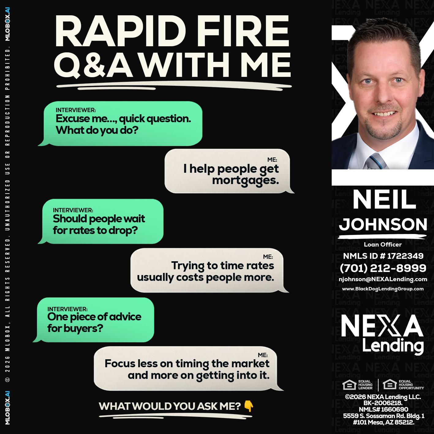 RAPID FIRE Q&A - Neil Johnson -Branch Manager