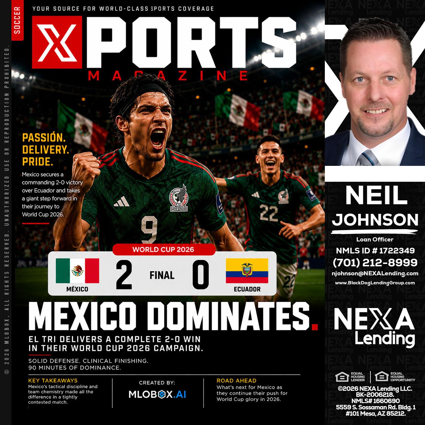 XPORTS MEX 2-0 ECUADOR - Neil Johnson -Branch Manager
