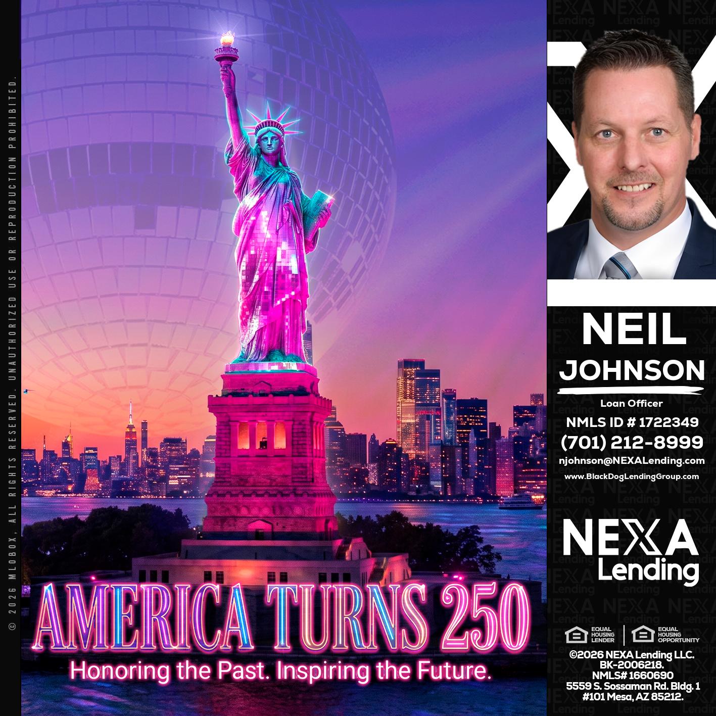 AMERICA TURNS 250 - Neil Johnson -Branch Manager
