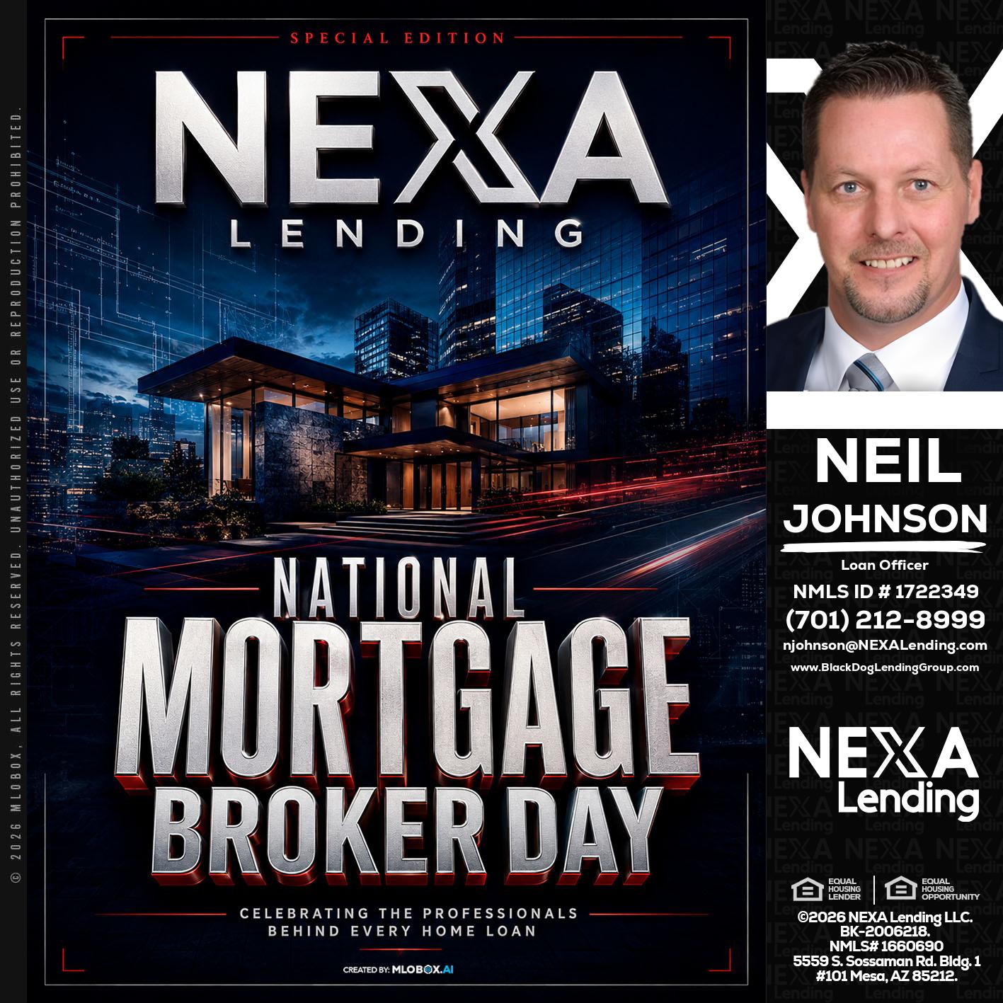 NATIONAL MORTGAGE BROKER DAY - Neil Johnson -Branch Manager