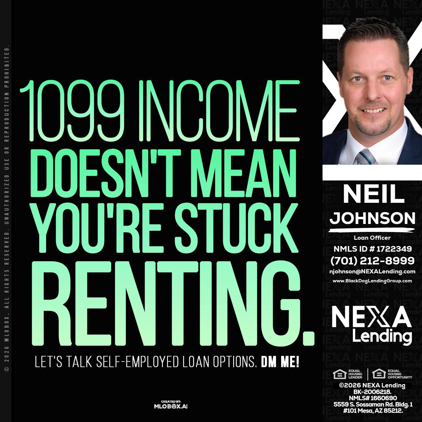 1099 income - Neil Johnson -Branch Manager