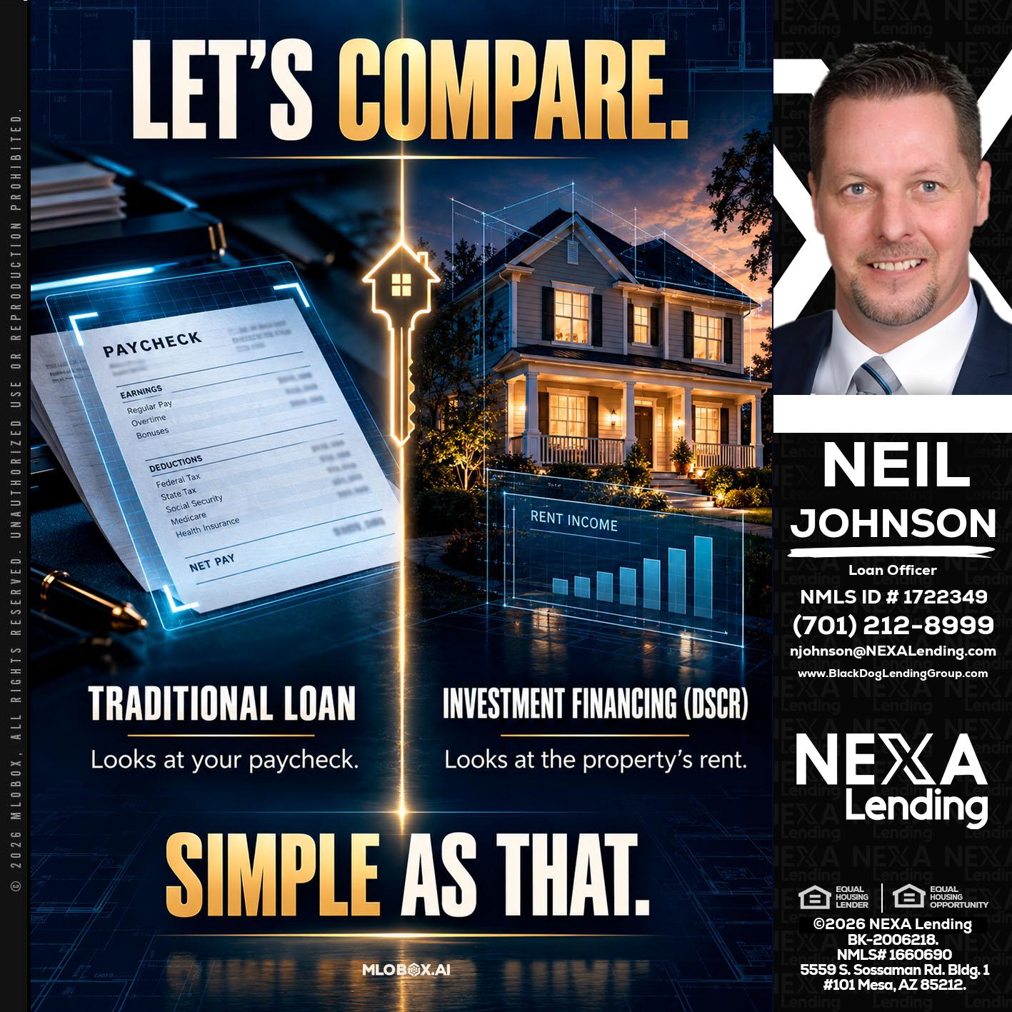 lets compare - Neil Johnson -Branch Manager